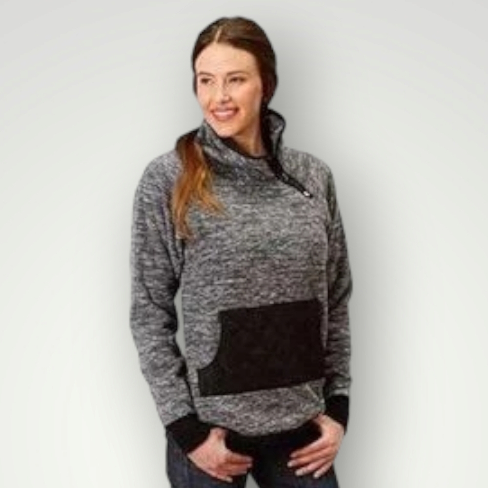 ROPER WESTERN JACKET WOMEN QUILTED FLEECE MediumStyle 03-098-0692-6106 BL